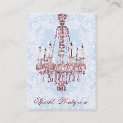 PauletteParis Pink Chandelier Chubby Business Card