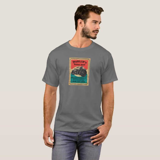 Paulie's Motor Shop T-Shirt (Front Full)