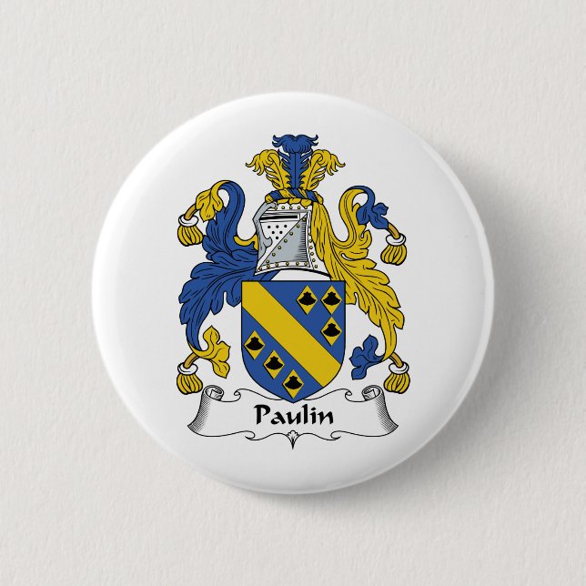 Paulin Family Crest Button (Front)