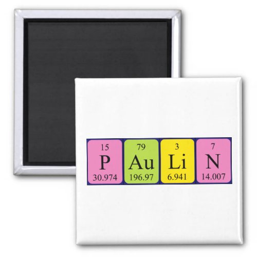 Paulin periodic table name magnet