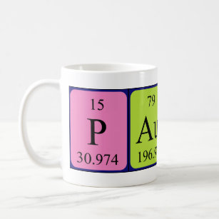 Paulin periodic table name mug