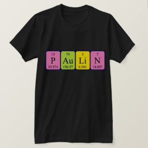 Paulin periodic table name shirt