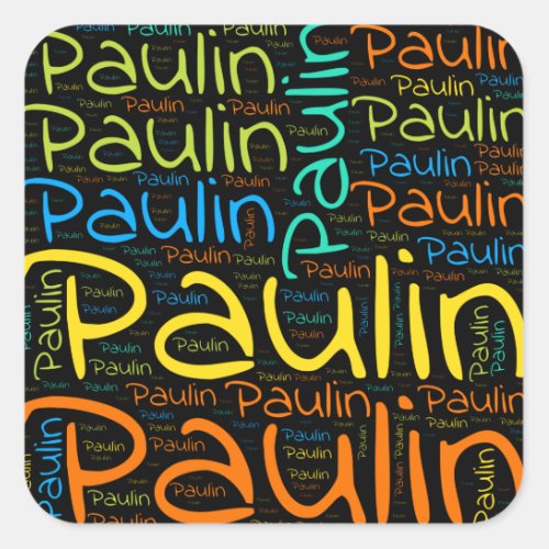 Paulin Square Sticker