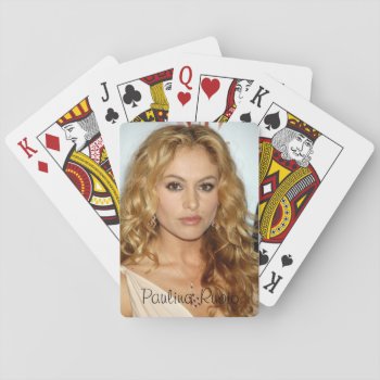 Paulina Rubio Classic Playing Cards by merydesigns at Zazzle