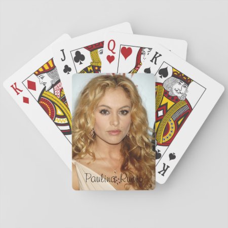 Paulina Rubio Classic Playing Cards