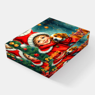 PAULINA ~ VINTAGE GIRL ~ CHRISTMAS ~ PAPERWEIGHT