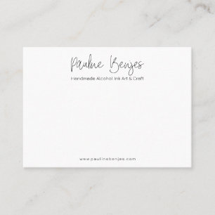 Pauline Benjes Package WHITE Insert Card