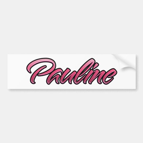Pauline faded pink Aufkleber Sticker