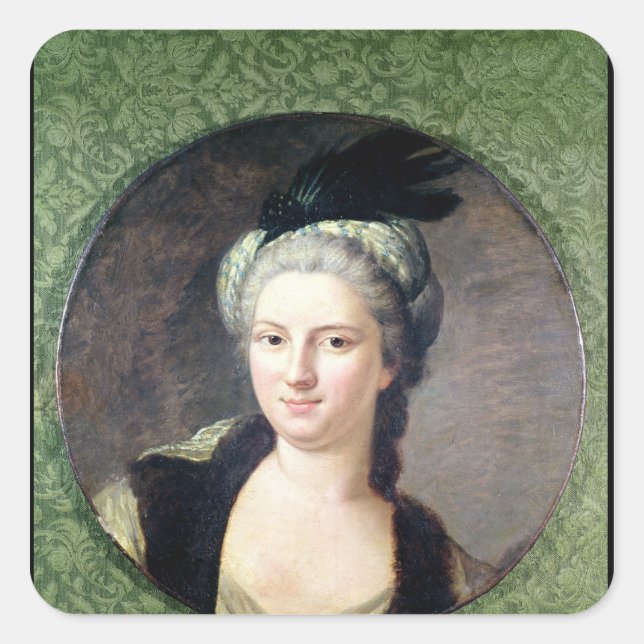 Pauline-Felicite de Nesle  Countess Square Sticker (Front)
