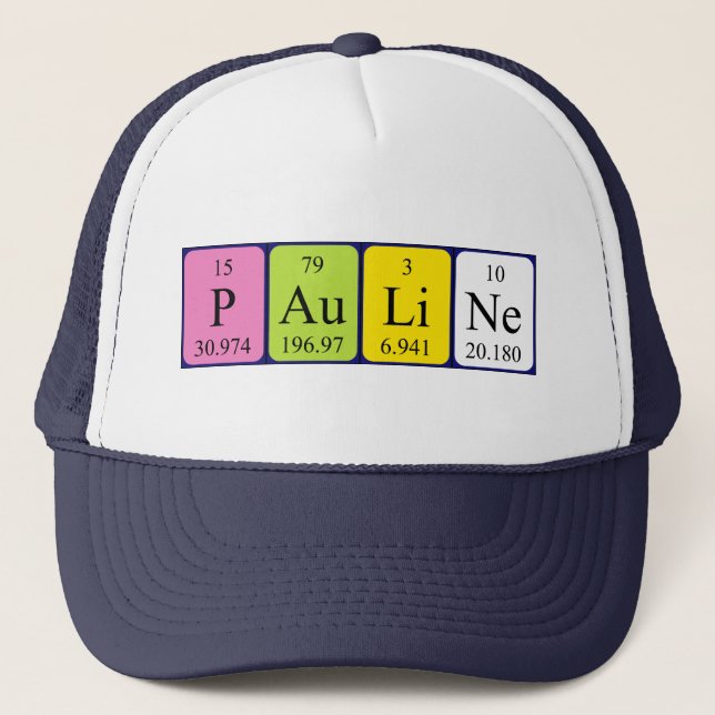 Pauline periodic table name hat (Front)