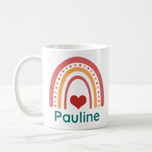 Pauline Vintage Boho Rainbow Coffee Mug