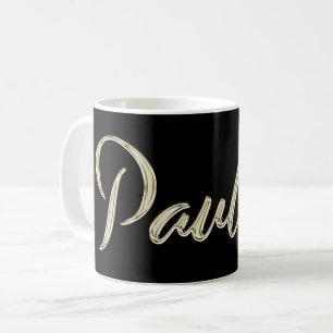 Pauline white Handwriting Tasse Kaffeetasse Coffee Mug