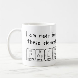 Paulino periodic table name mug
