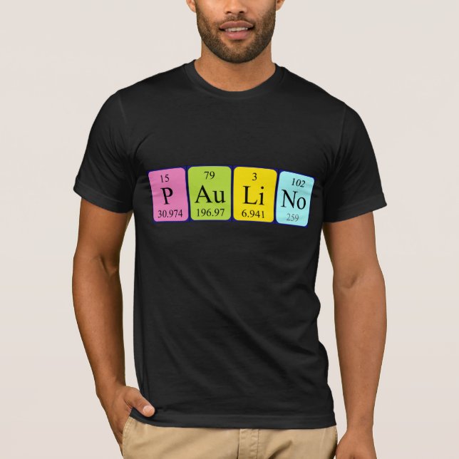 Paulino periodic table name shirt (Front)