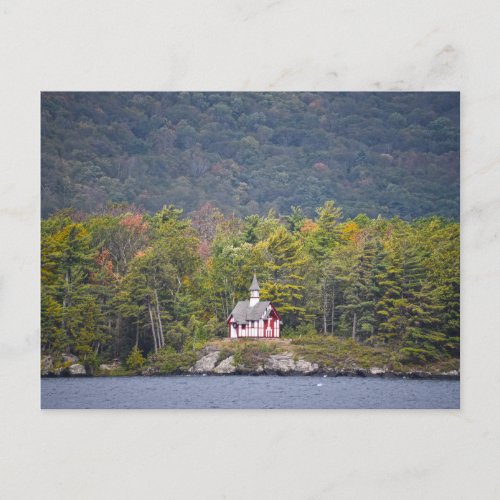 Paulist Chapel on Lake George New York Postcard