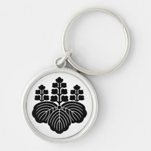 Paulownia with 5-7 blooms keychain
