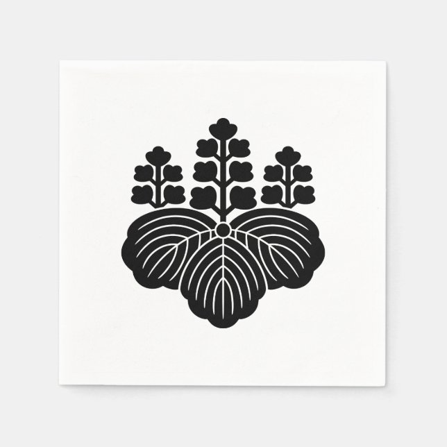 Paulownia with 5-7 blooms napkins (Front)