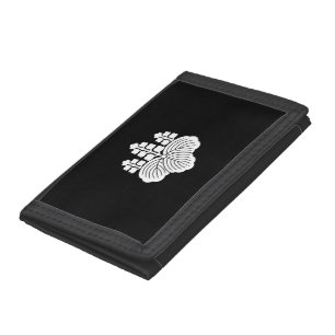 Paulownia with 5-7 blooms trifold wallet