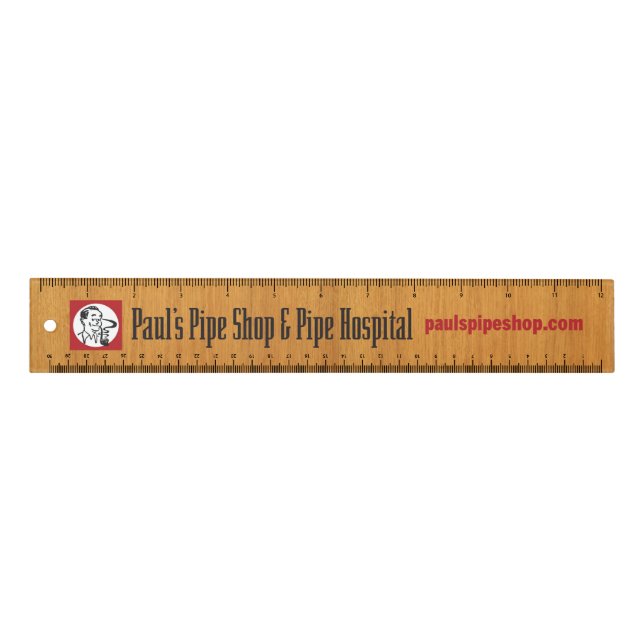 Paul's Pipe Shop Ruler (Front)