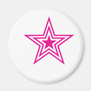 Pauly Star-Pink Magnet