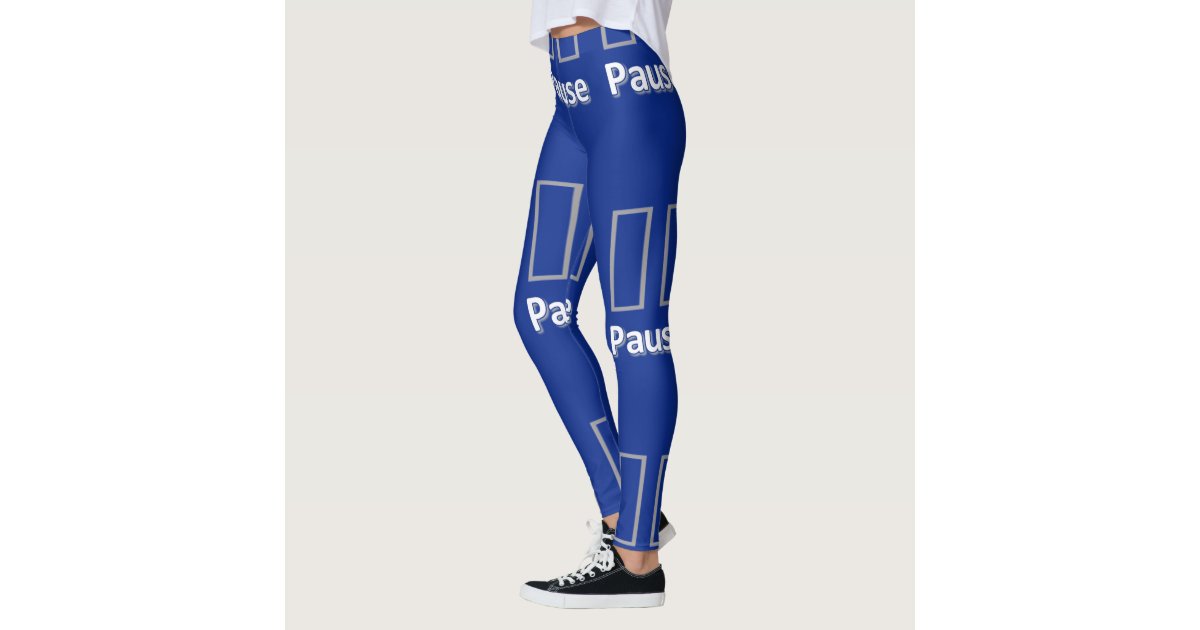 Pause Blue Leggings 