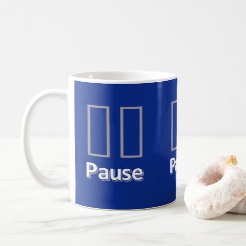 Pause Blue  Mug