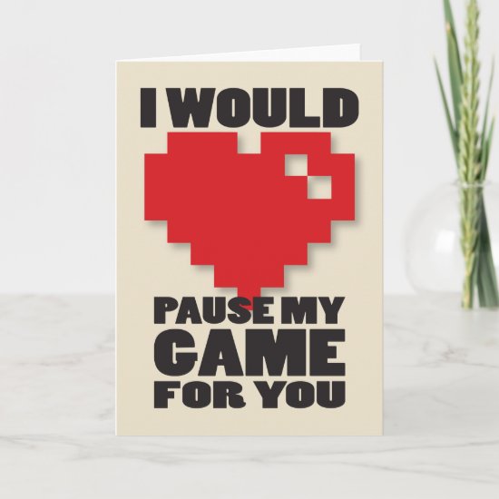 Pause My Game Greeting Card