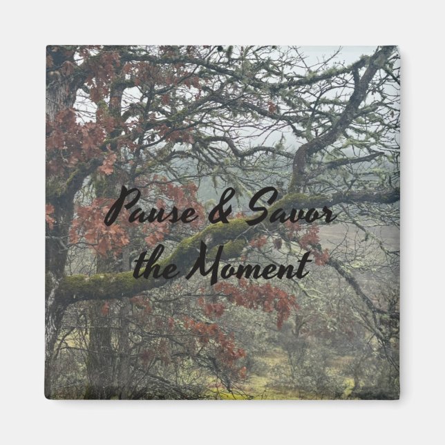 Pause & Savor the Moment Hygge Magnet (Front)