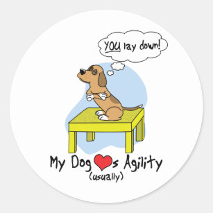 dog agility cartoon
