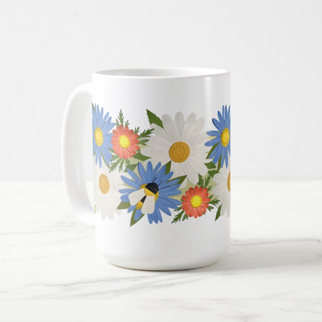 Pause Tiles 15oz Bee Mug Left Hand Edition