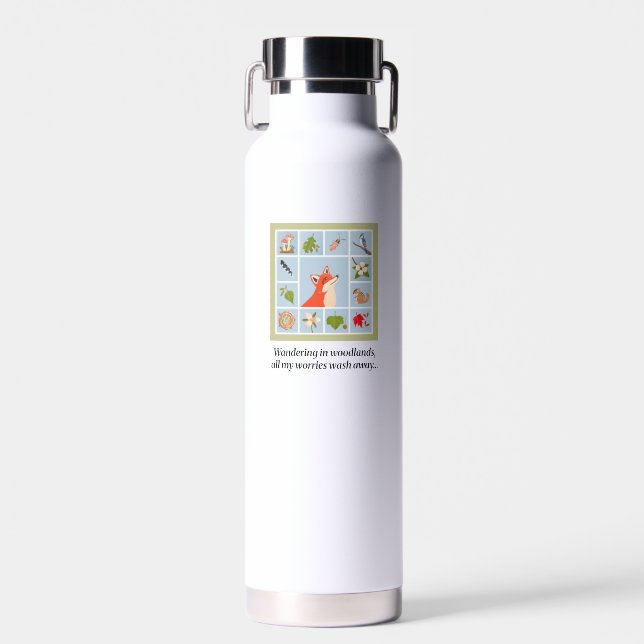 Pause Tiles Woodland Walk 22oz Water Bottle