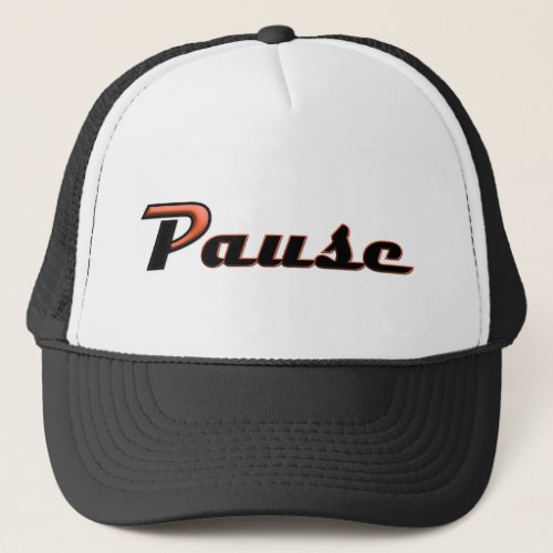 Pause Urban Streetwear Modern City Maverick Trucker Hat