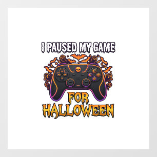 Paused Game Halloween Controller Bats Ghosts_1 Floor Decals