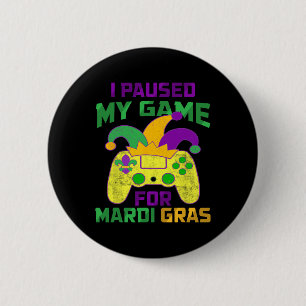 Paused My Game For Mardi Gras Controller Video Gam Button