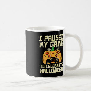 Paused My Game Halloween Gamer Gaming Costume Boys Coffee Mug