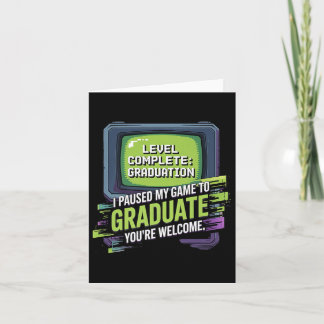 Paused My Game To Graduate Gamer Cl Of 2025 Gradua Card