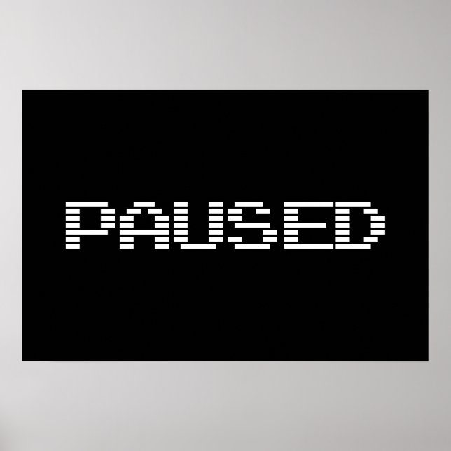 PAUSED POSTER (Front)