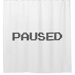 PAUSED SHOWER CURTAIN