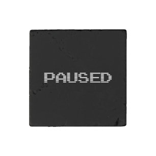 PAUSED STONE MAGNET