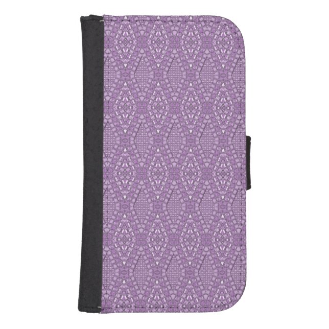 Pave Diamonds Amethyst Samsung Galaxy s4 Wallet (Front)