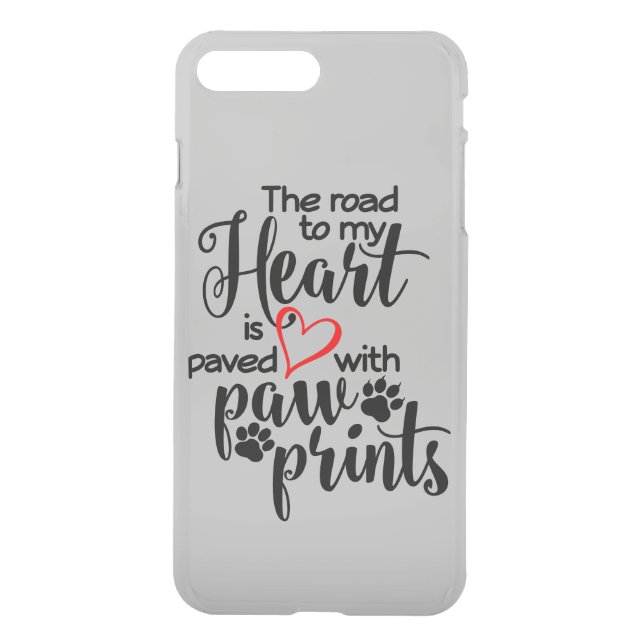 Paved In Paw Prints Uncommon iPhone Case (Back)