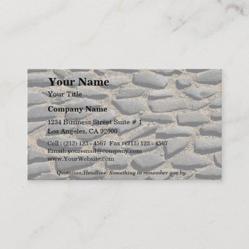 Paved road business cards