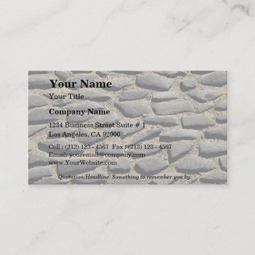 Customizable Paved road business cards