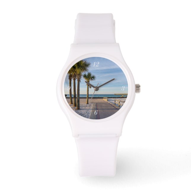 Paved Walkway To Pensacola Beach Sporty Watch (Front)