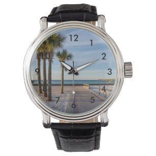 Paved Walkway To Pensacola Beach Wrist Watch