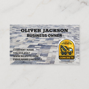 Pavement Bricks   Cement Mixer Business Card