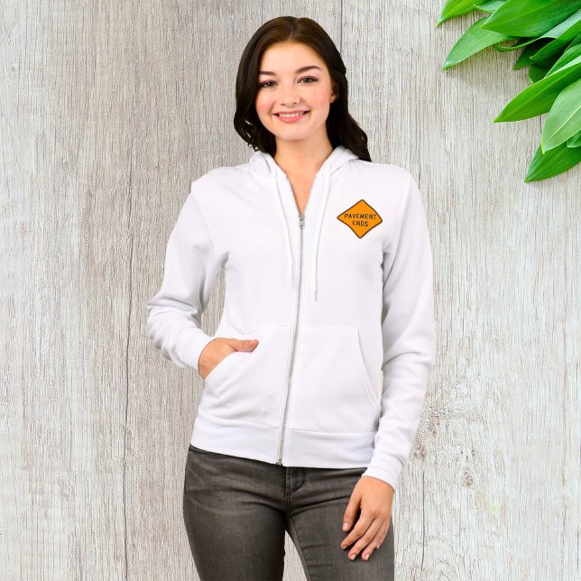 Pavement Ends Road Sign Traffic Warning Hoodie (Creator Uploaded)