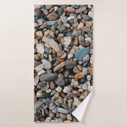 Pavement pebble textureabstract home decor backg bath towel