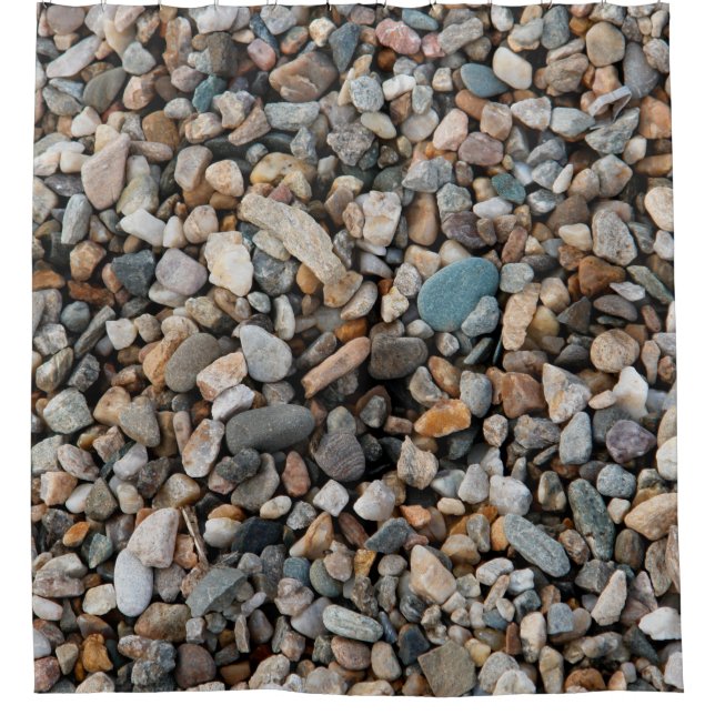 Pavement pebble textureabstract, home decor, backg shower curtain (Front)