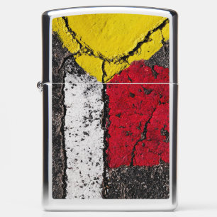 Pavement Road Paint Art COOL Zippo Lighter